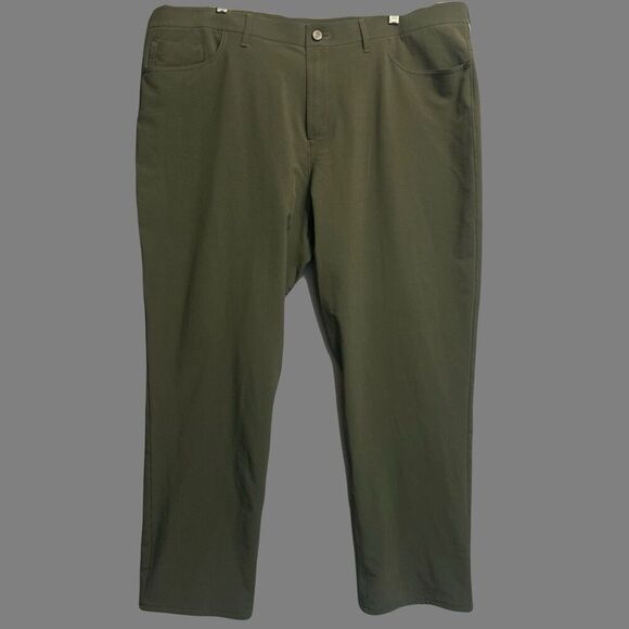 Public Rec Dealmaker 5-Pocket Pant Mens 44x32 Dark Olive Green Performance Golf - Picture 5 of 13